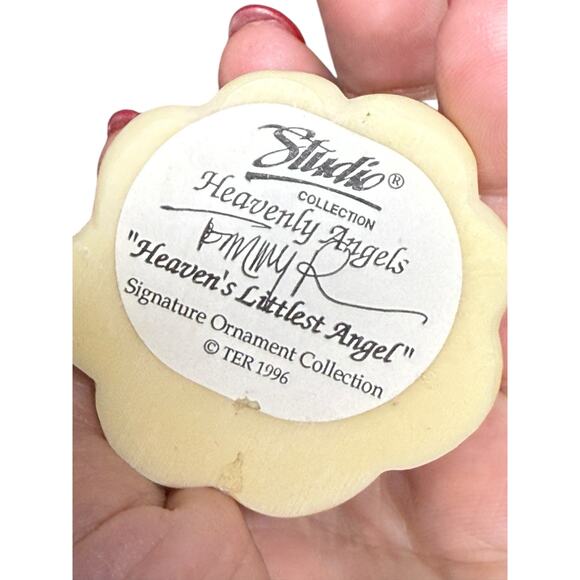 Studio Collection Heavenly Angels Figurine Ornaments 2" Lot of 3 Tom Rubel 1996 - Picture 6 of 16